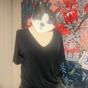 Gentle Fawn Velvety-soft Dark Green V-neck